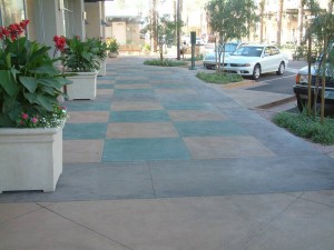 Decorative Concrete Walkway