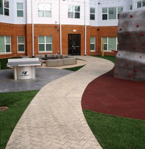 8N Lofts - Stamped Concrete