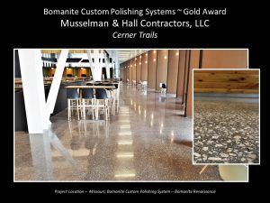 Musselman and Hall provided Cerner Innovations Campus with an integral color polished Concrete Bomanite Renaissance floor