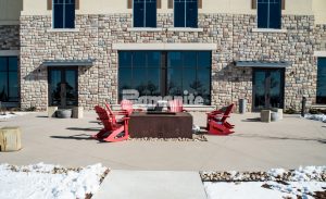 Gaylord Rockies Resort and Convention Center builds nature inspired water park complex, interior flooring, entrances and walkways with Bomanite Exposed Aggregate System, Bomanite Sandscape Texture in Aurora, CO