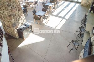 Gaylord Rockies Resort and Convention Center builds nature inspired water park complex, interior flooring, entrances and walkways with Bomanite Exposed Aggregate System, Bomanite Sandscape Texture in Aurora, CO