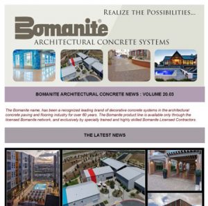 Bomanite Award Winning Decorative Concrete Projects