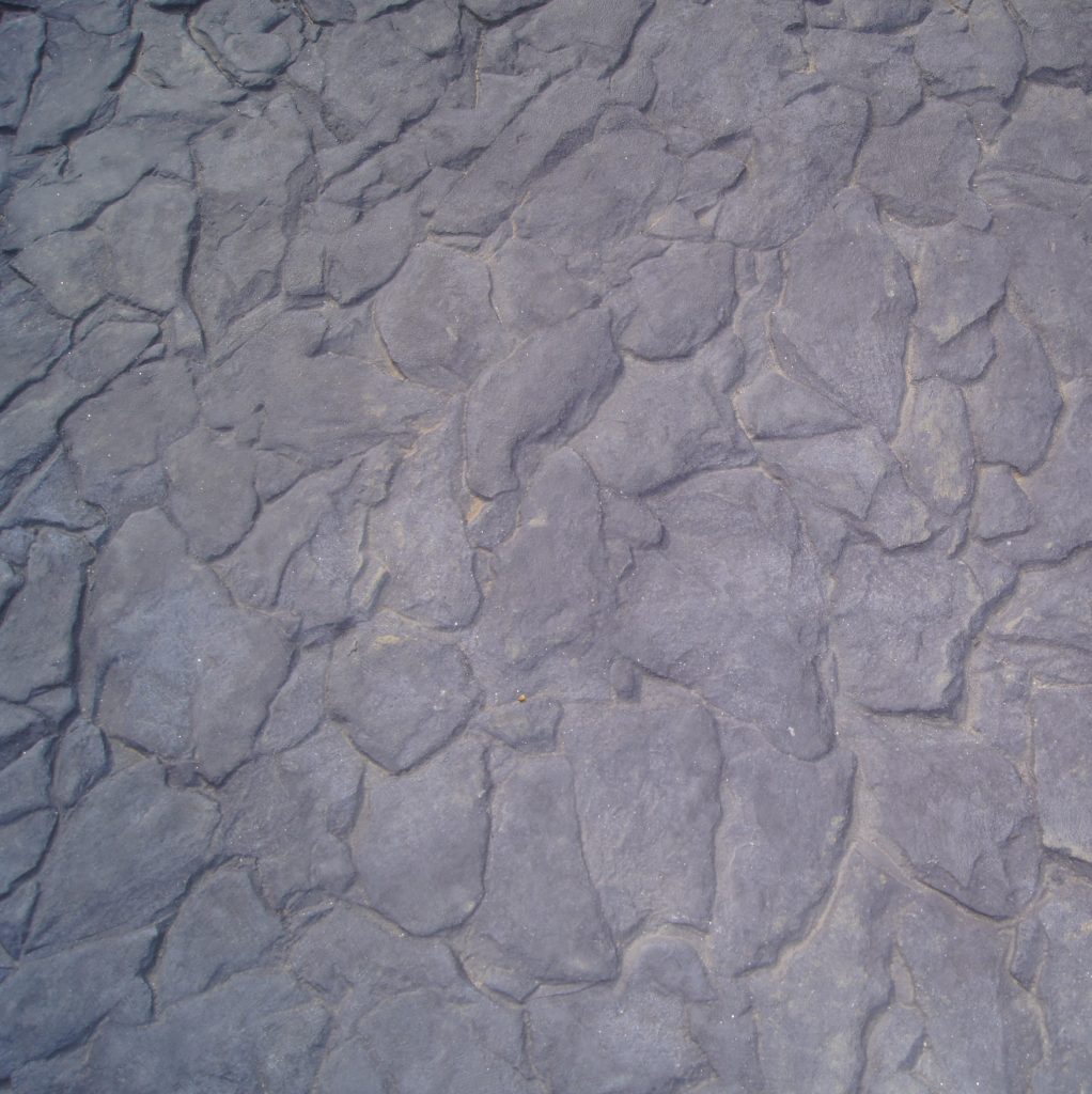Owasso Redbud Park implemented a riverbed stream with the Bomanite Chipped Shale Texture pattern installed by Bomanite of Tulsa Inc, Tulsa, OK a Tulsa Decorative Concrete craftsman