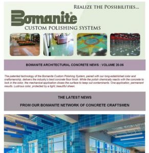 Bomanite Newsletter showcases Grain Valley High School and Infinite Campuses using the Bomanite Modena Systems