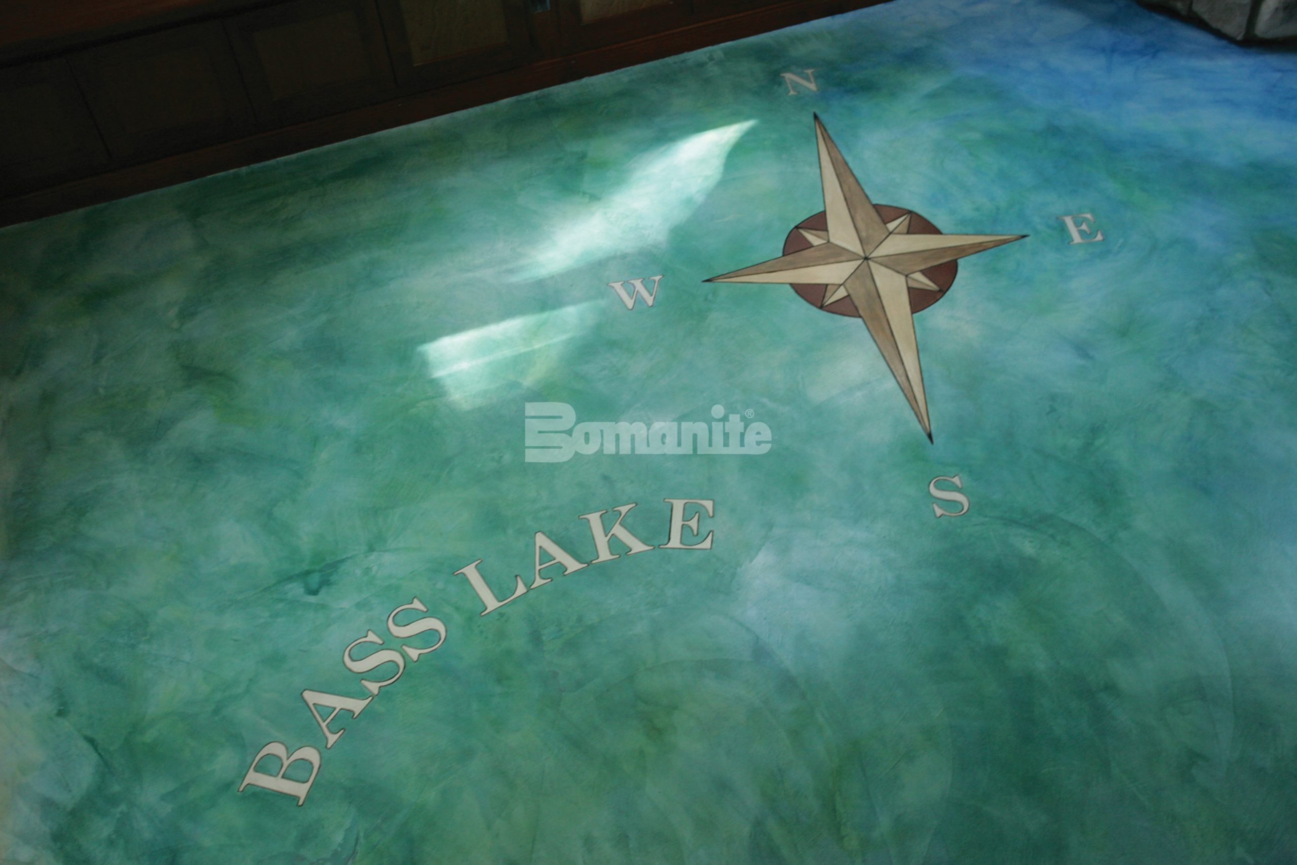 Working with the Homowner, Heritage Bomanite created a feeling of water and sand with the Bomanite Micro-Top System as the base and Bomanite Con-Color as the water and sand elements