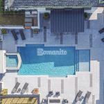 Bomanite of Tulsa installs Bomanite Revealed and Bomanite Alloy to create contemporary concrete pool deck design that complements the home’s architecture.