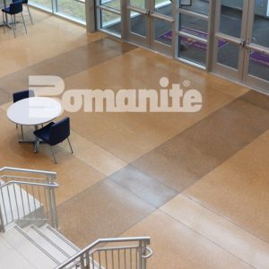 Bomanite licensee Musselman & Hall Contractors installed decorative concrete flooring using Bomanite Renaissance.