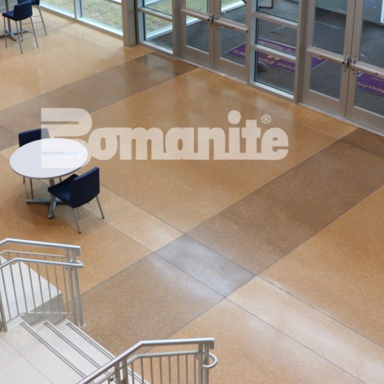 Bomanite licensee Musselman & Hall Contractors installed decorative concrete flooring using Bomanite Renaissance.