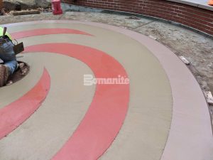 Musselman & Hall installed decorative concrete using Bomanite Imprint Systems at St. Louis Zoo – Primate Canopy Trails.