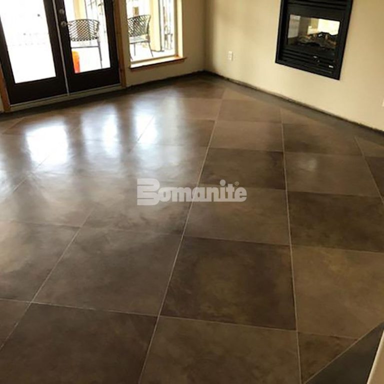 Heritage Bomanite installed Bomanite Micro-Top decorative concrete flooring at a private residence in Coarsegold, CA.