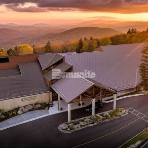 Carolina Bomanite installed Bomanite Imprint Systems outside of the Wilson Center for Nature Discovery at Grandfather Mountain in Linville, North Carolina.
