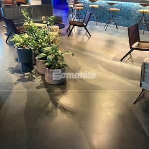 Heritage Bomanite installed Bomanite Patène Artectura decorative concrete for Saizon Restaurant in Fresno, CA.
