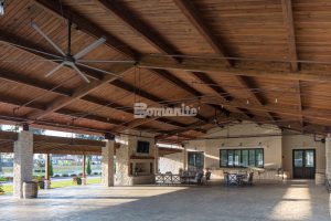 Croatian American Society Cultural Center in Bell Chasse, LA, features Bomanite Imprint Systems installed by Jeffco Concrete Contractors.