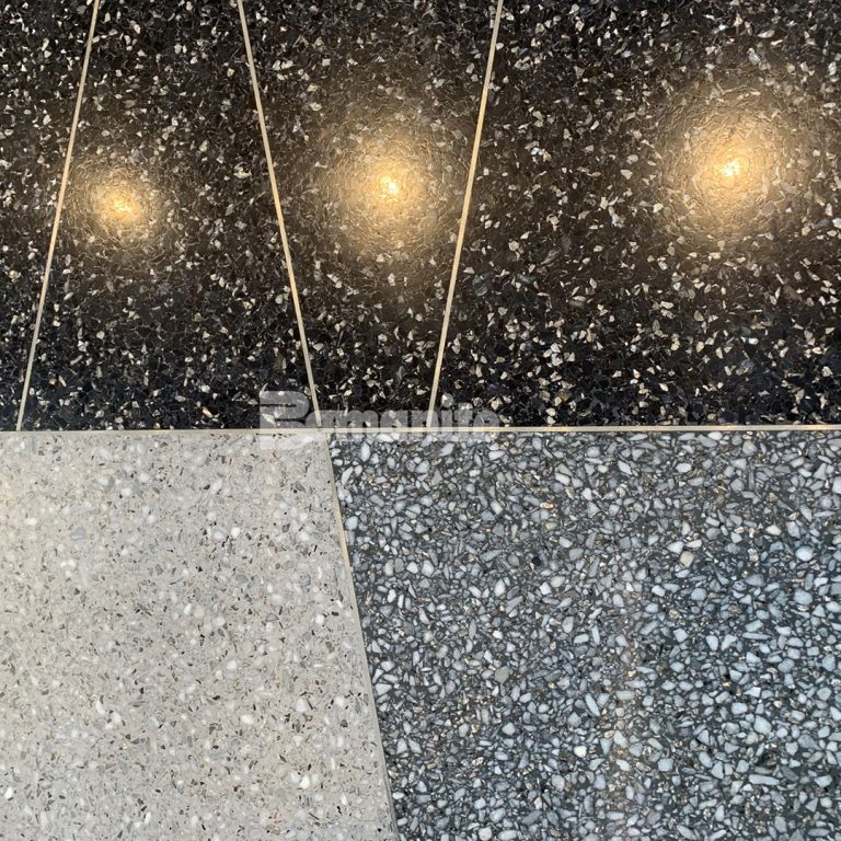 Bomanite Modena TGE at 100 Forge in Watertown, MA, installed by Bomanite Licensee Premier Concrete Construction.