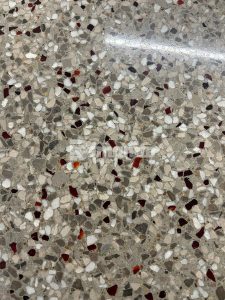 Decorative concrete featuring Bomanite Renaissance by Musselman & Hall at Rushton Elementary.