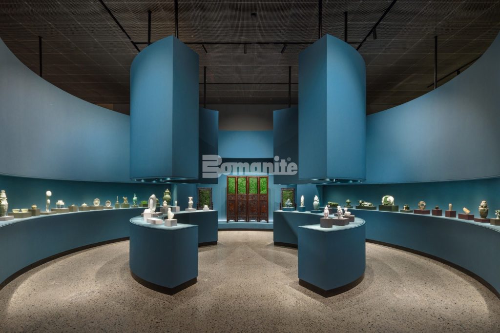 Texas Bomanite installed Bomanite VitraFlor at Crow Museum of Art at University Texas at Dallas.