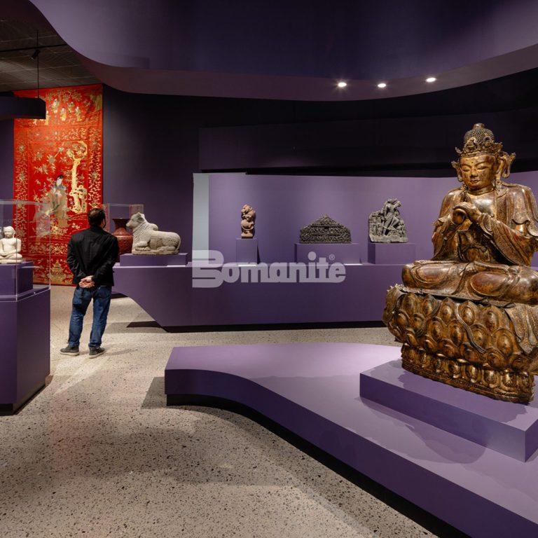 Texas Bomanite installed Bomanite VitraFlor at Crow Museum of Art at University Texas at Dallas.
